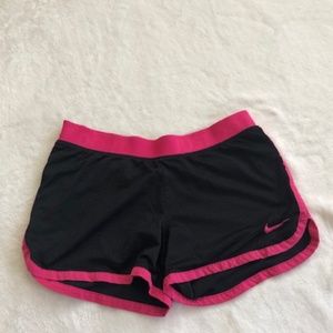 Pink and Black NIKE Dri-fit shorts
